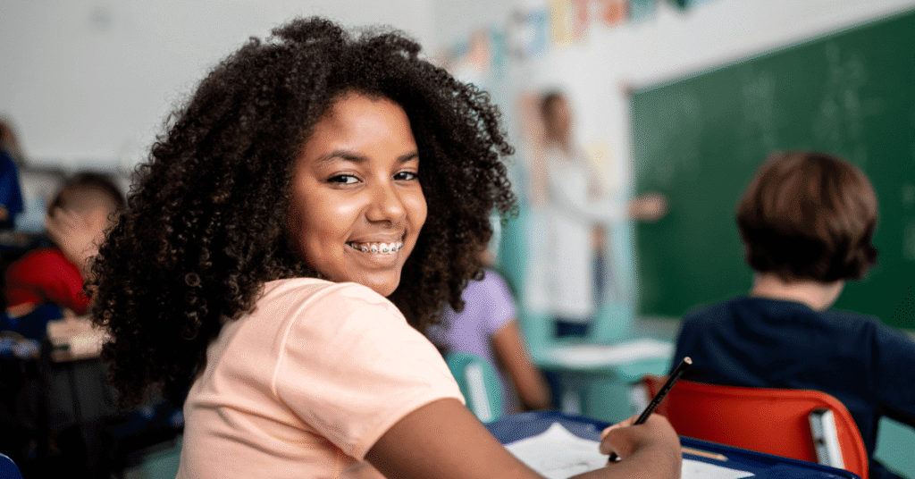 girl with braces