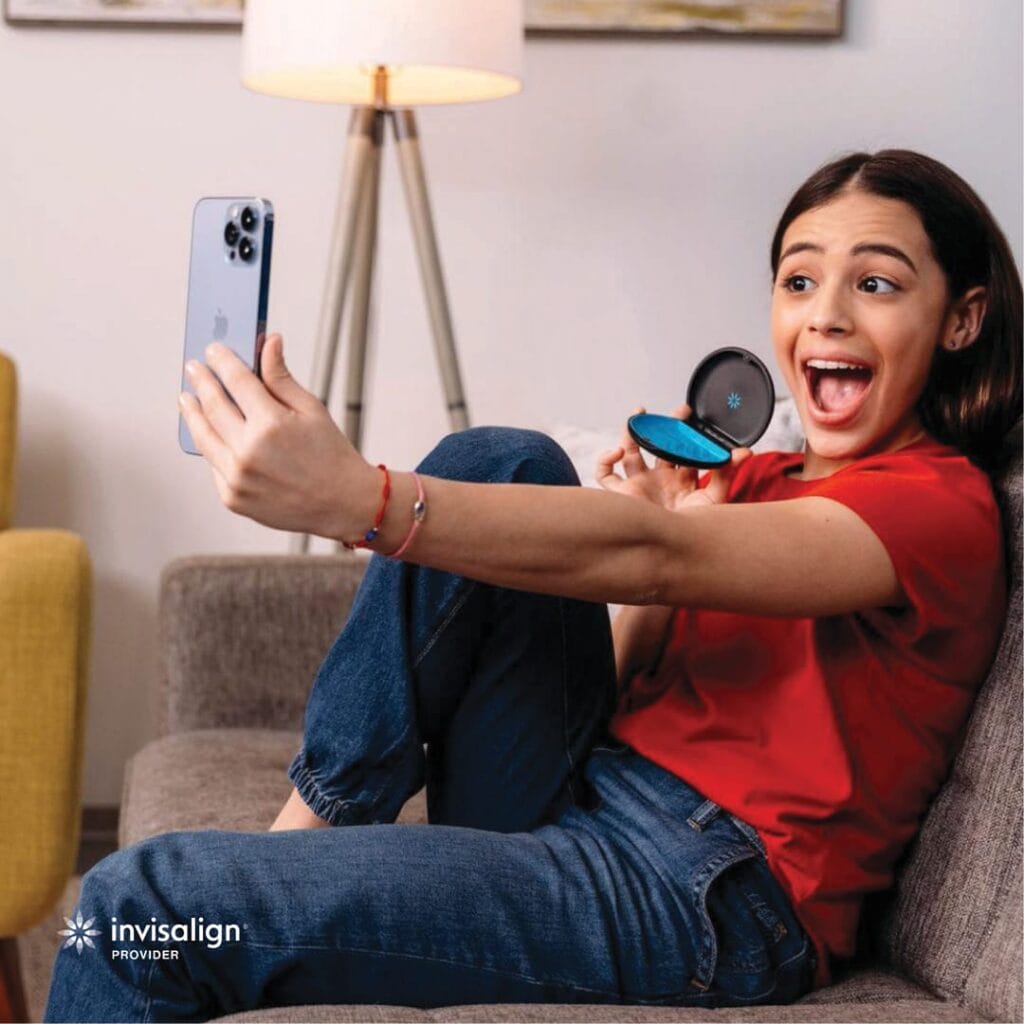 Invisalign for teens with clear aligners at Wildflower Orthodontics in Round Rock and Pflugerville, TX.